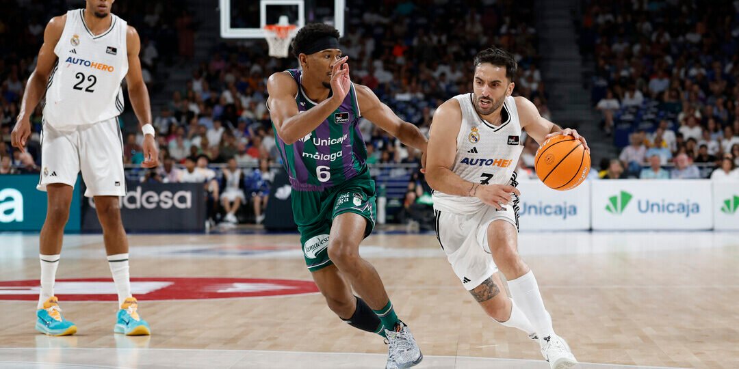 Campazzo lidera otro triunfo ante Unicaja y deja al Real Madrid a un paso de la final