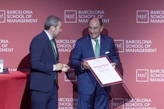 UPF Barcelona School of Management premia liderazgo con valores de Ignacio Galán