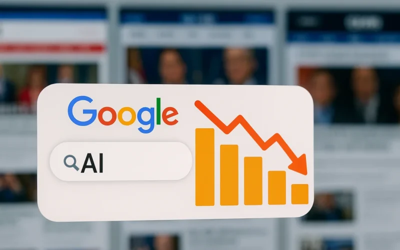 La IA en el Buscador de Google deja caídas de tráfico de hasta un 40 % en los medios de EE. UU.