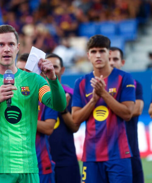 Ter Stegen pasa de los abucheos a los aplausos en el Gamper: »Es el momento de mirar hacia adelante»