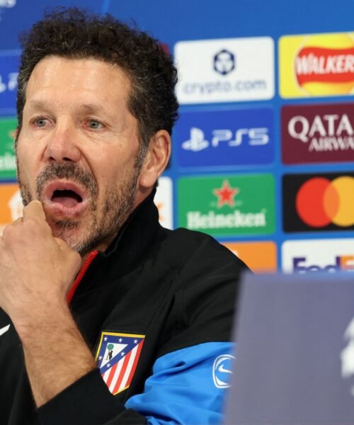 Simeone vuelve a su coletilla habitual para hablar del objetivo del Atlético en esta Champions: «Partido a partido»