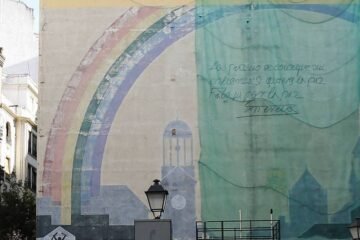 Adiós al mural por la Paz de Tierno Galván