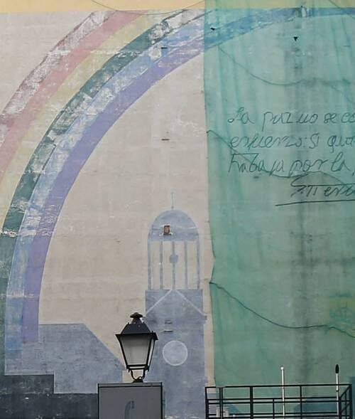 Adiós al mural por la Paz de Tierno Galván