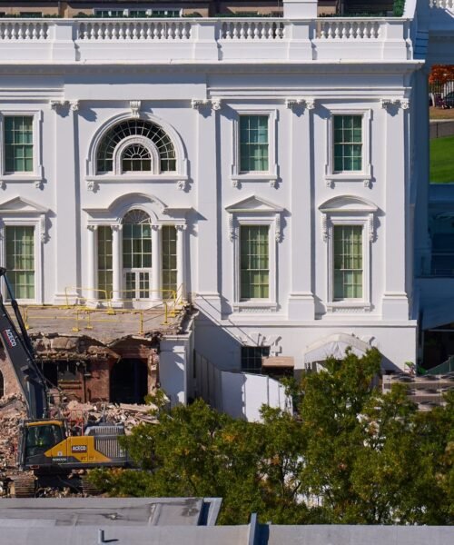 La demolición del ala este de la Casa Blanca, metáfora del primer año de mandato de Trump