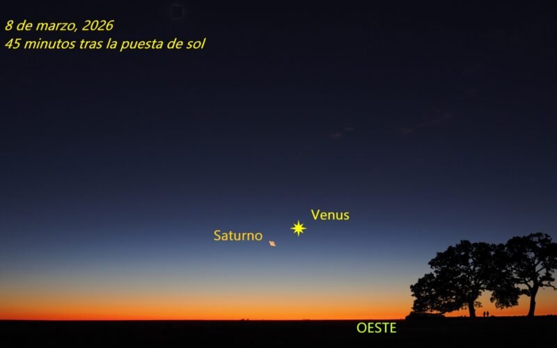 Venus, Júpiter y Saturno dominan los cielos de marzo