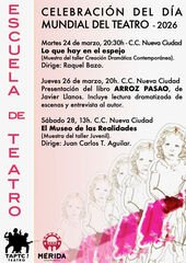 Alumnos TAPTC en Mérida muestran sus trabajos por el Día Mundial del Teatro