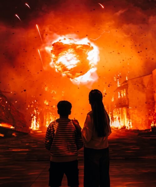 El Vesubio sepulta Pompeya en Montjuïc