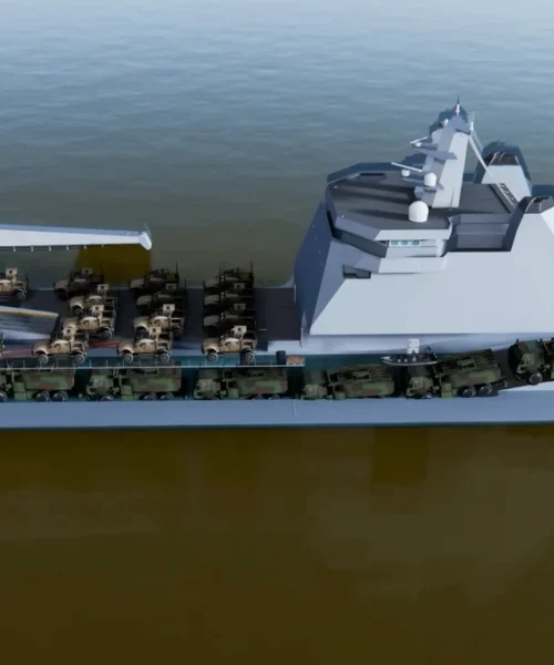 Se filtra el diseño del nuevo navío de desembarco estadounidense, el McClung MLS
