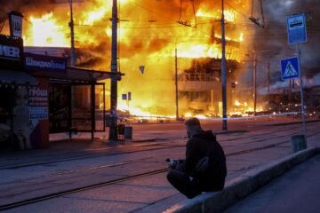 El último bombardeo de Rusia sobre Kiev, en imágenes