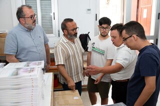 Diputación Cáceres suma a su servicio imprenta a tres jóvenes con discapacidad intelectual