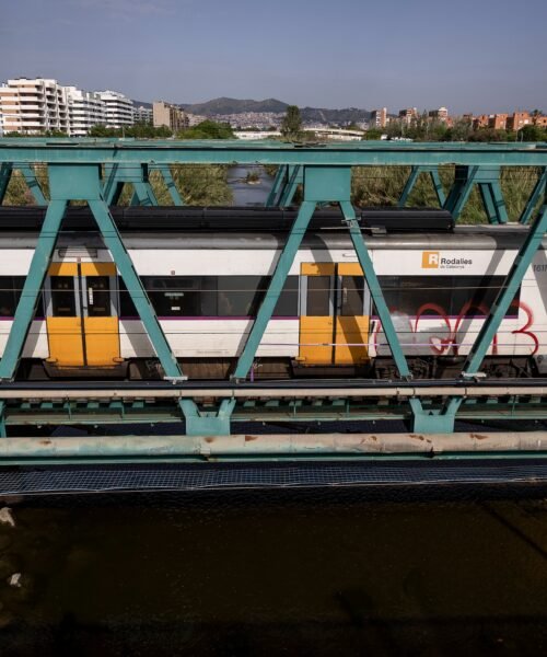 Un incendio junto a la vía obliga a cortar más de una hora la línea R2 entre El Prat y el aeropuerto