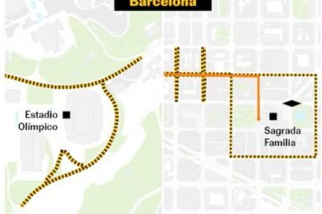 Cortes de tráfico y líneas de transporte público afectadas en Barcelona durante la visita del Papa