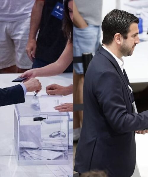 Florentino Pérez y Enrique Riquelme votan en las primeras elecciones en el Madrid en 20 años: «No son unas elecciones, es un referéndum»