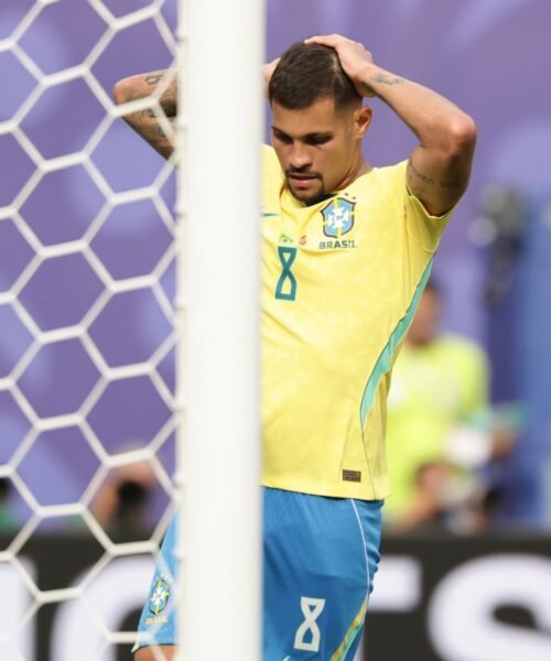 La sobrecogedora carta de Bruno Guimaraes tras fallar un penalti con Brasil: «El peor dolor de mis 28 años de vida»