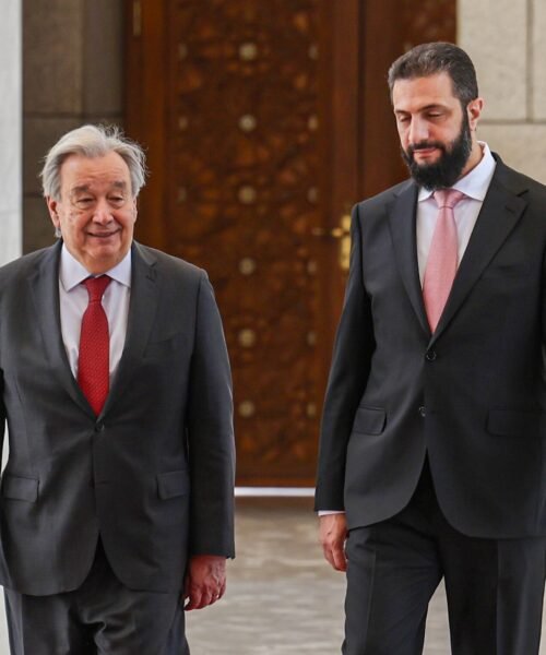 Guterres alaba la transición en Siria y llama a Israel a respetar su integridad territorial