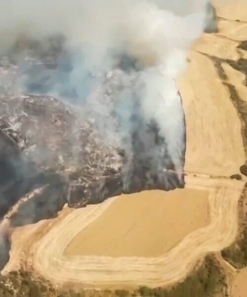 El Gobierno de Aragón alerta de que el incendio de Orés tiene “un gran potencial de destrucción”