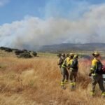 Madrid registra un tercer incendio que obliga a evacuar una urbanización y un centro residencial
