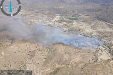 Mueren seis personas en el incendio de Los Gallardos, en Almería