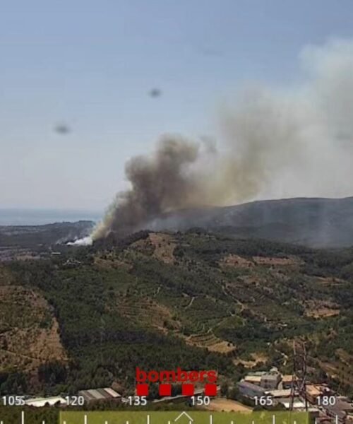 Un incendio en Gavà (Barcelona) obliga a confinar a unos 6.000 vecinos de tres municipios