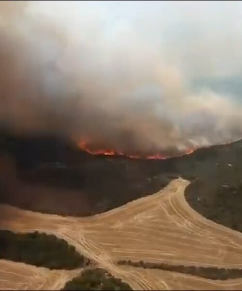 Un incendio sin control obliga a desalojar tres pueblos de la provincia de Zaragoza