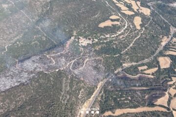 Estabilizado el incendio de Camarasa después de afectar a unas 21,8 hectáreas