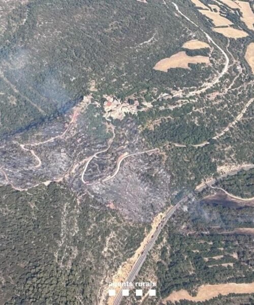 Estabilizado el incendio de Camarasa después de afectar a unas 21,8 hectáreas