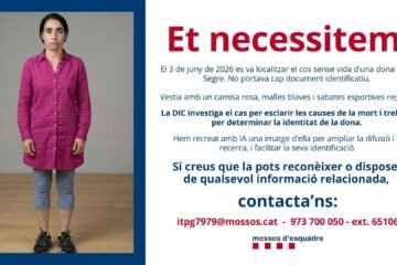 Los Mossos recurren a la IA para recrear el rostro de una mujer hallada muerta en el río Segre