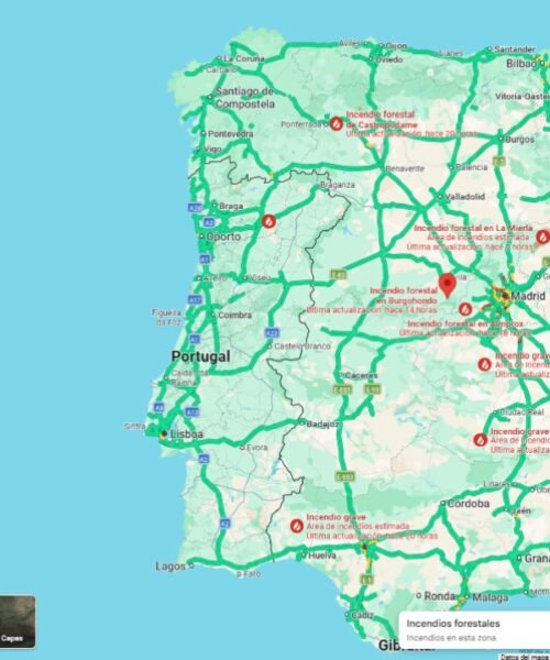 Cómo utilizar Google Maps para que te avise de los incendios en activo