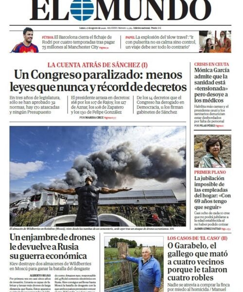 Portada de EL MUNDO del lunes 17 de agosto de 2026