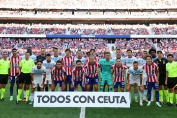 Una propuesta en la comida de directivas y una pancarta «sin intención»: el «Todos con Ceuta» del Atlético en el Metropolitano