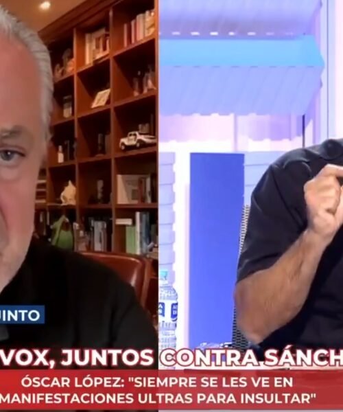BMarcos de Quinto y Ramón Espinar en En boca de todos: «Fascista tu madre. ¡Imbécil! Estoy harto de los rojos de mierda como tú»