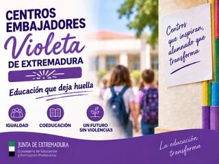 La Consejería de Educación lanza una nueva edición del programa escolar ‘Centros Violeta’
