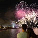 El piromusical pone el broche a La Mercè, una fiesta mayor que mueve a un millón de personas