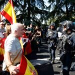 La manifestación contra Pedro Sánchez en Madrid, en imágenes