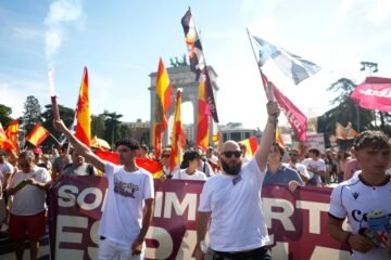 Vox se impone al PP en la manifestación de “ultimátum” al Gobierno en Madrid, con la mitad de participación que la del pasado mayo