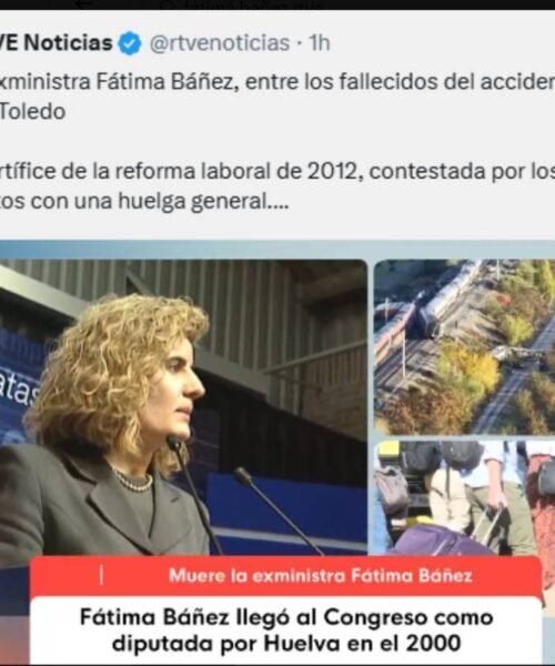 La polémica publicación de RTVE sobre la muerte de Fátima Báñez que ha obligado a la televisión pública  a pedir perdón