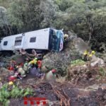 Un accidente de autobús en Fogars de Montclús (Barcelona) se salda con 80 heridos, cinco de ellos hospitalizados